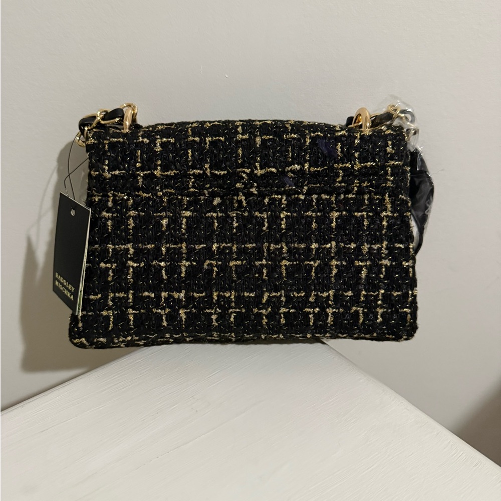 Badgley Mischka Textured Tweed Messenger Bag *NWT* - Picture 4 of 5